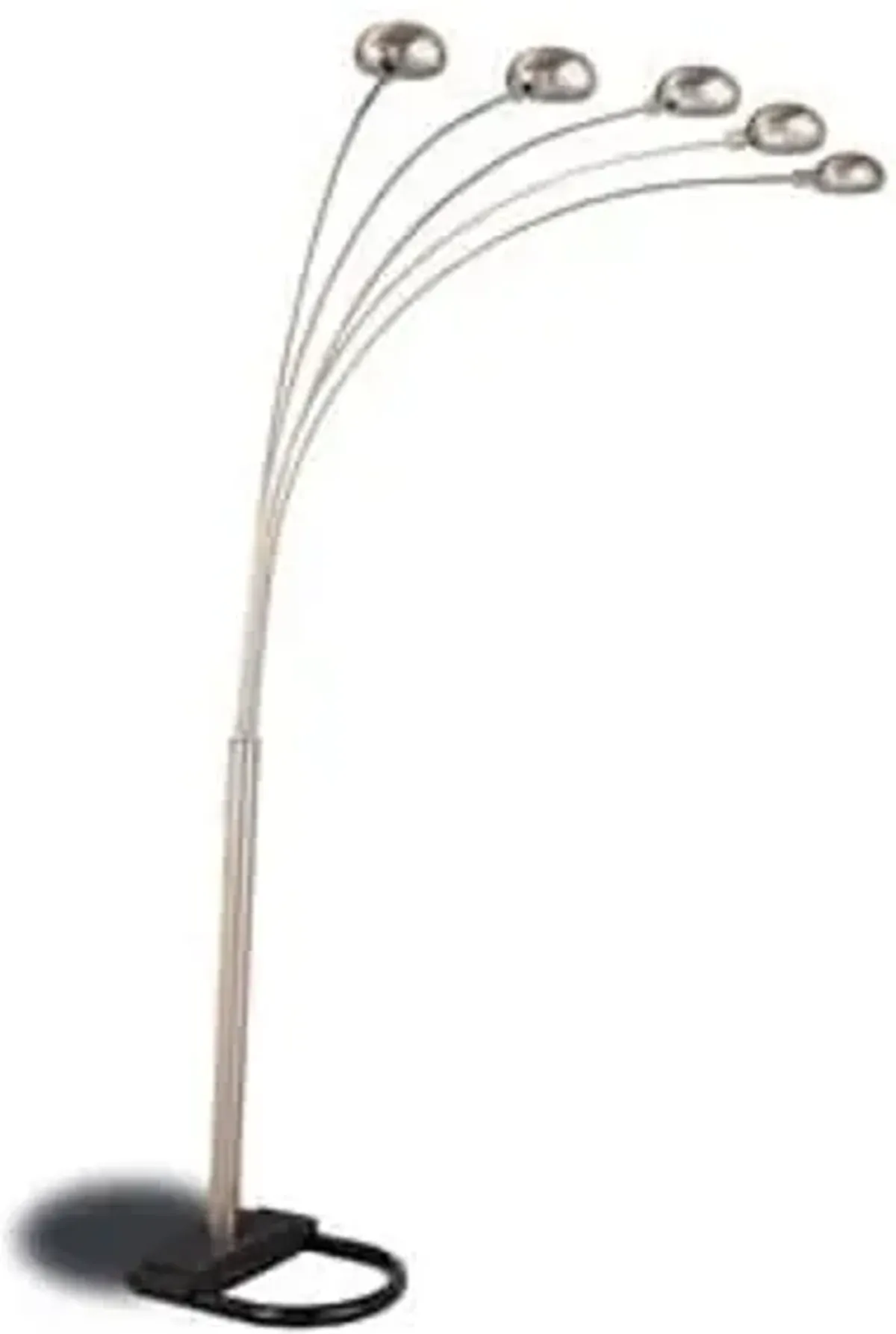 Chrome 5-Lite Floor Arc Lamp 92"H