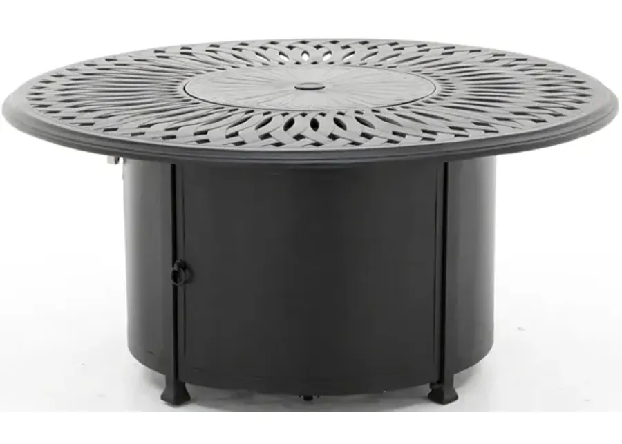 San Tropez 52" Round Cast Fire Table