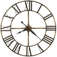 Howard Miller Wingate Wrought Iron Wall Clock 49" Round