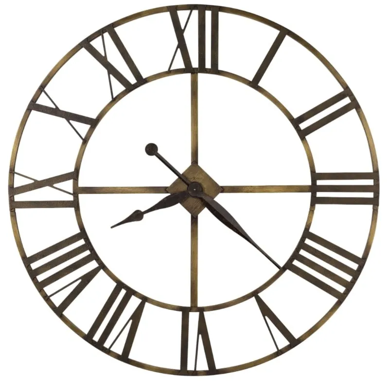 Howard Miller Wingate Wrought Iron Wall Clock 49" Round