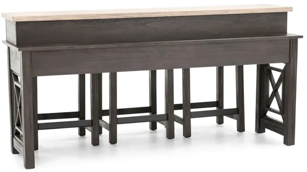 Heatherbrook Console Bar Table Set