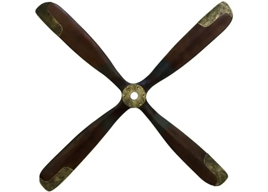 Wood Airplane Propeller Wall Decor 44"W x 44"H