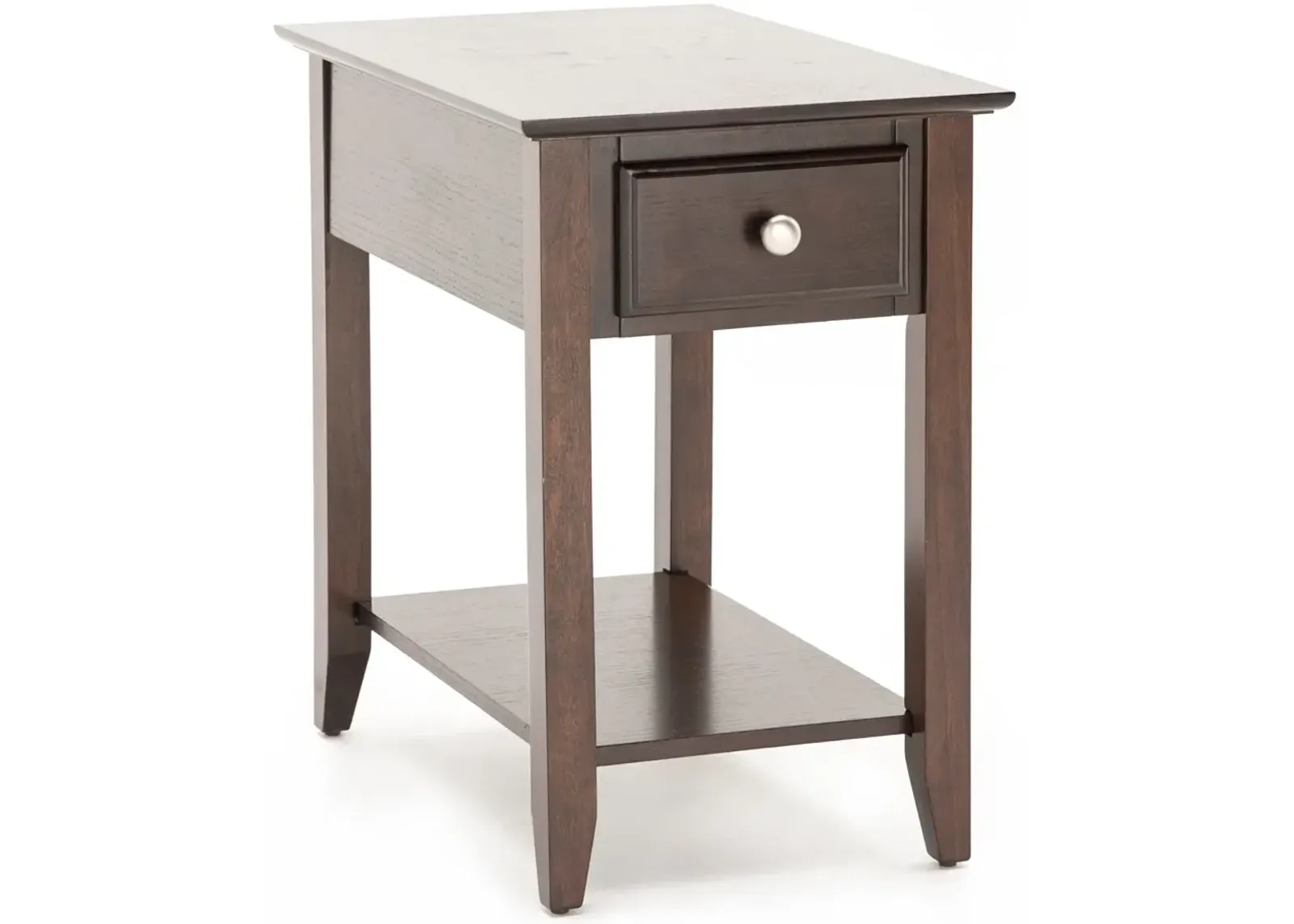 Espresso Chairside Table