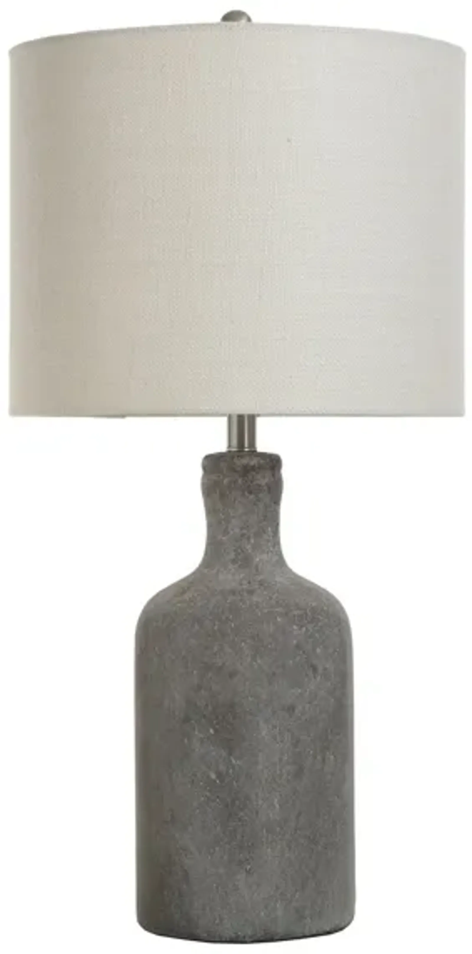 Brown Concrete Table Lamp 30"H