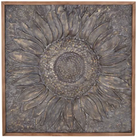 Metal Sunflower Art 39"W x 39"H