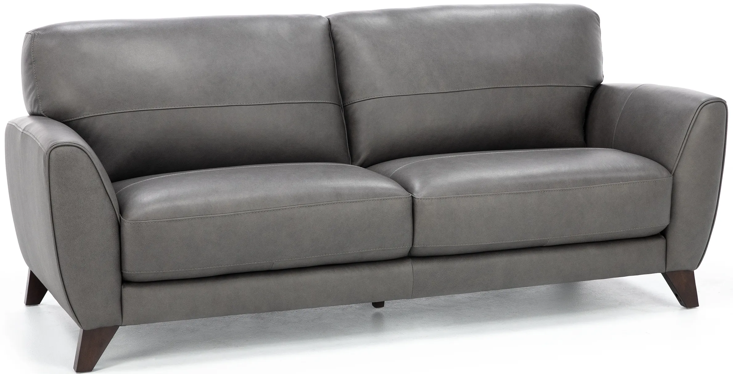 Martini Leather Sofa in Charcoal