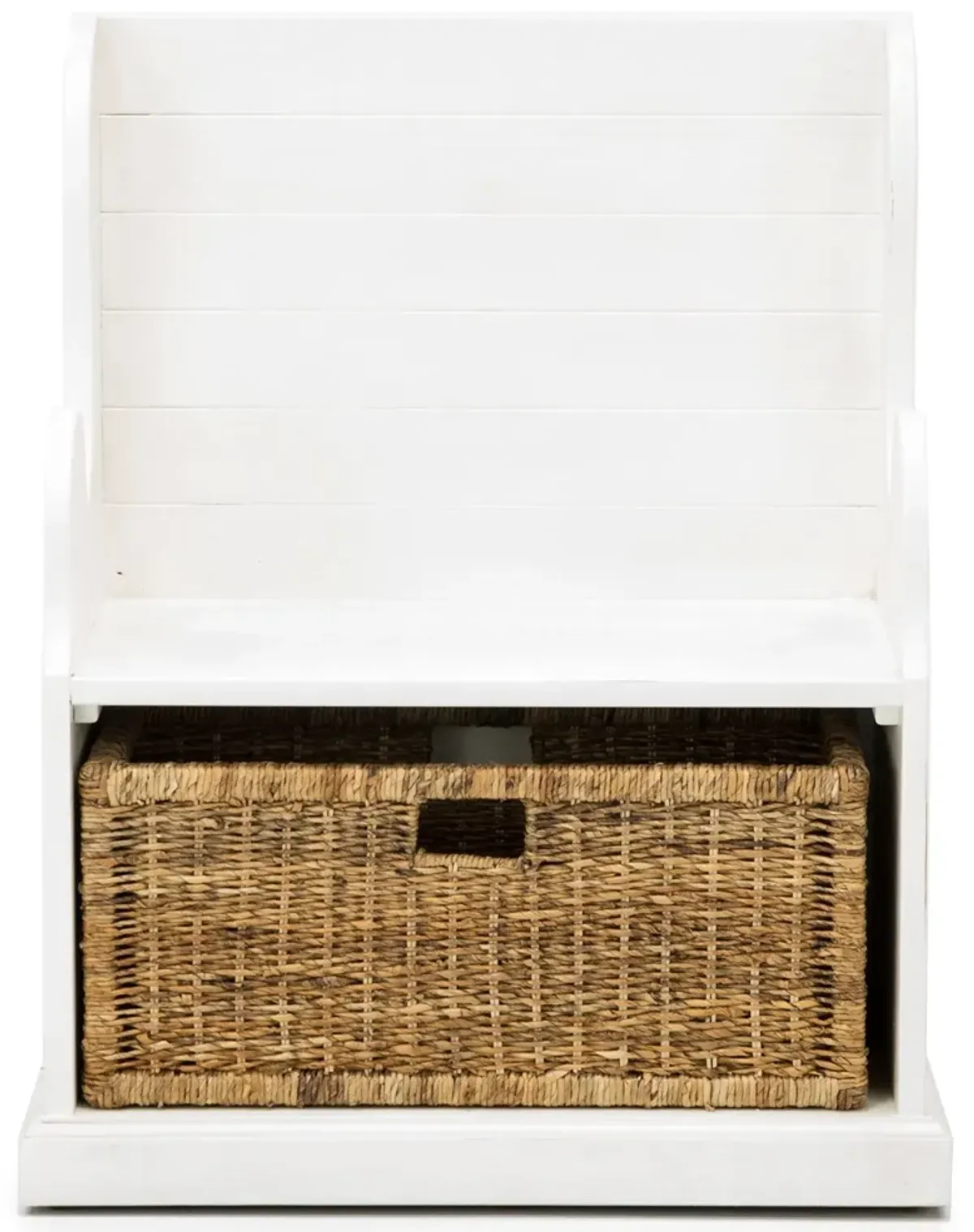 Storage Solutions White Hall Seat with Basket