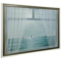 Window View Textured Framed Print 52"W x 36"H