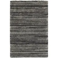 Henderson Charcoal/Grey Stripe Area Rug 7'10"W x 10'10"L