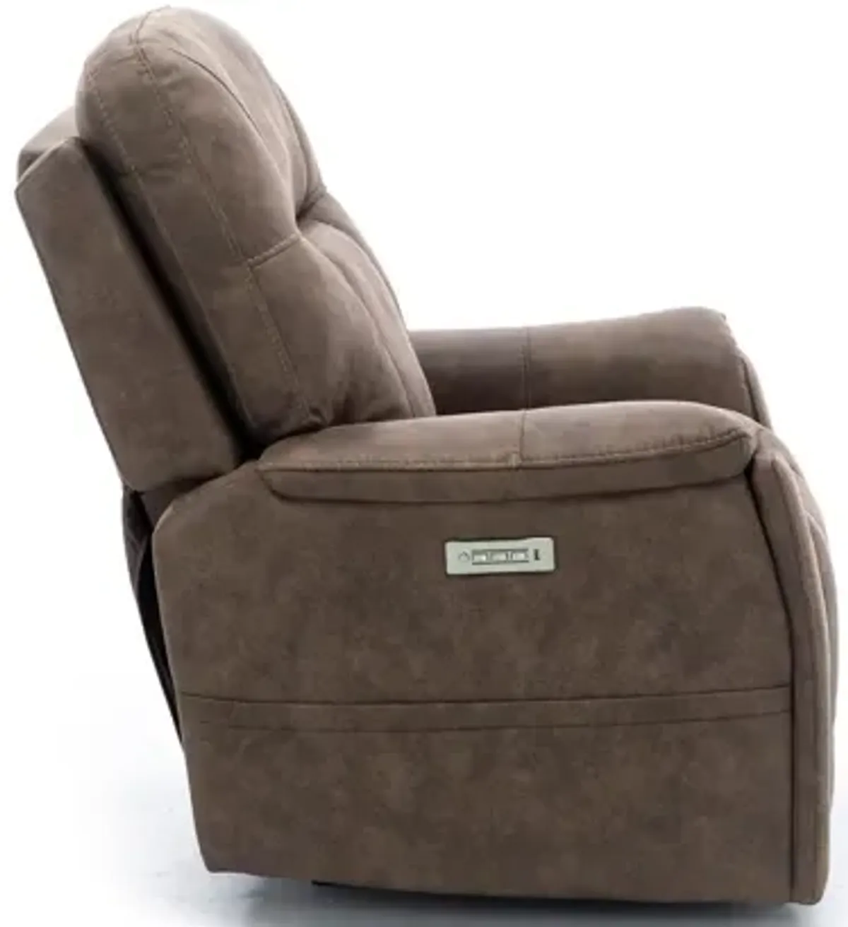 Matthew Fully Loaded Recliner With Hidden Cupholders in Silt