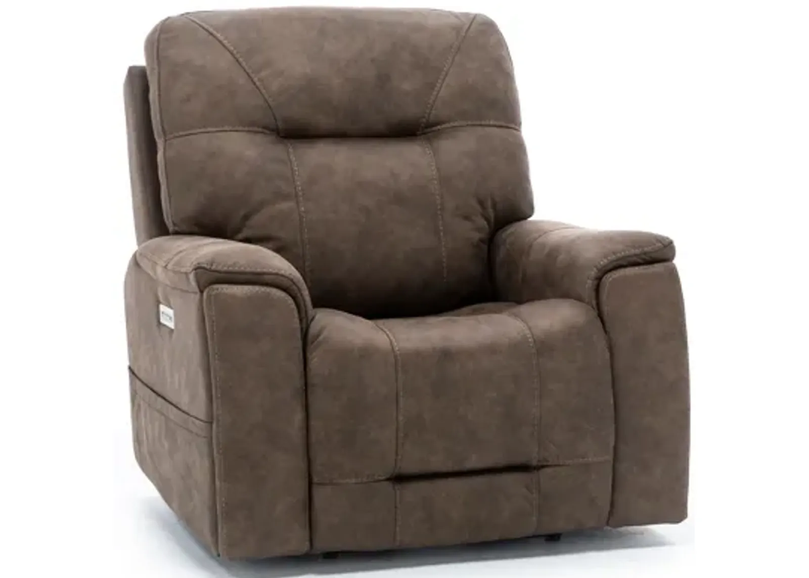 Matthew Fully Loaded Recliner With Hidden Cupholders in Silt