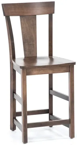 Laker T-Back Counter Stool in Walnut