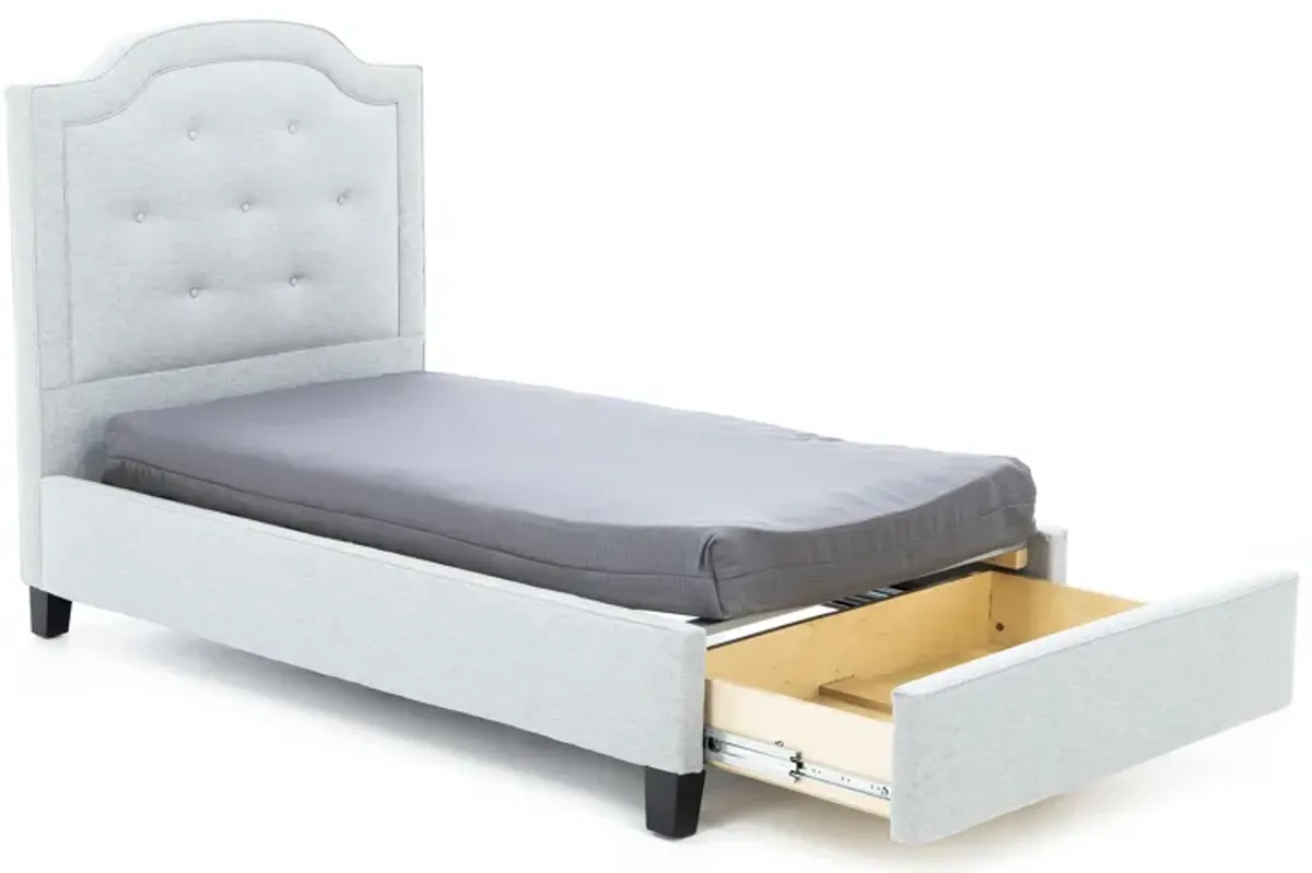 Sabrina Twin Upholstered Storage Bed