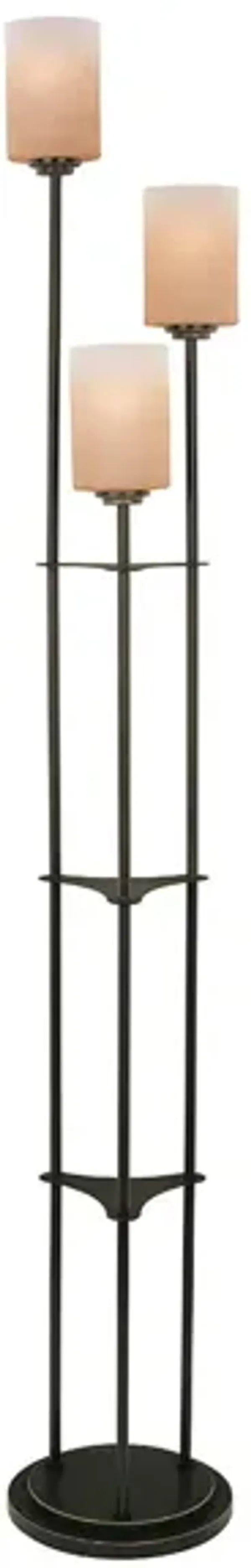 Dalton 3-Light Bronze Uplight Floor Lamp 63"H