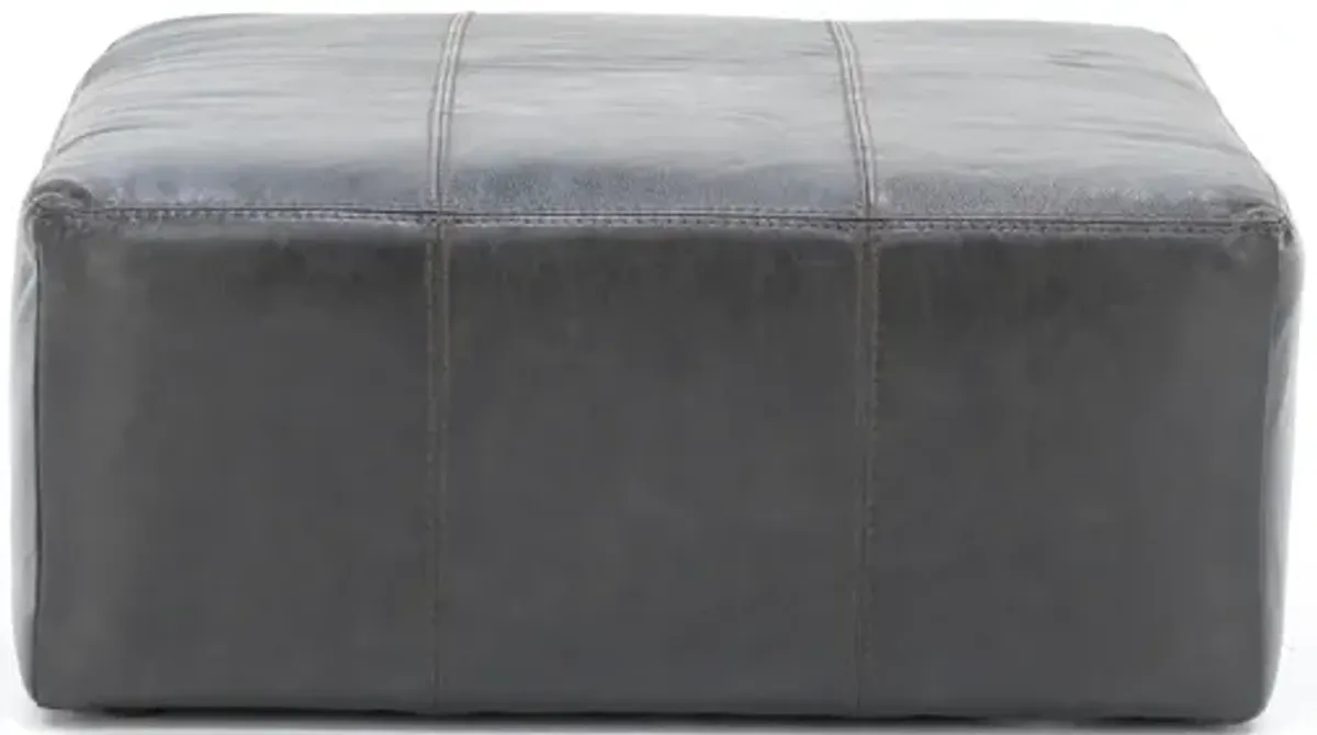 Camden Leather Cocktail Ottoman