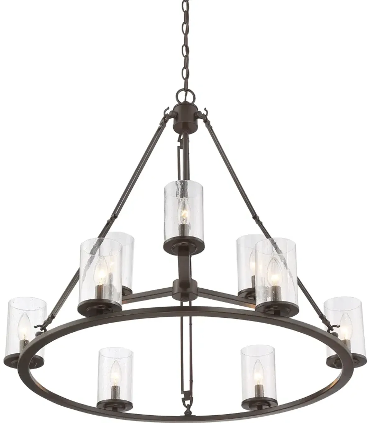 Buchanan Rods Chandelier 30"W x 33"D x 33"H