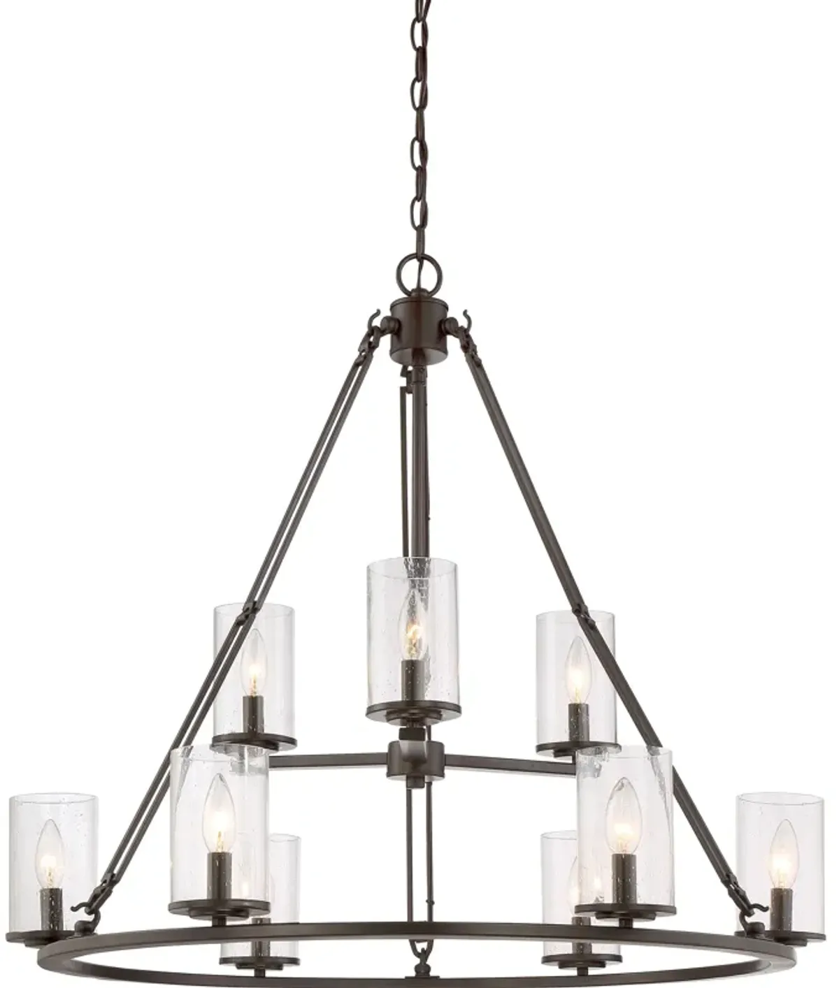 Buchanan Rods Chandelier 30"W x 33"D x 33"H