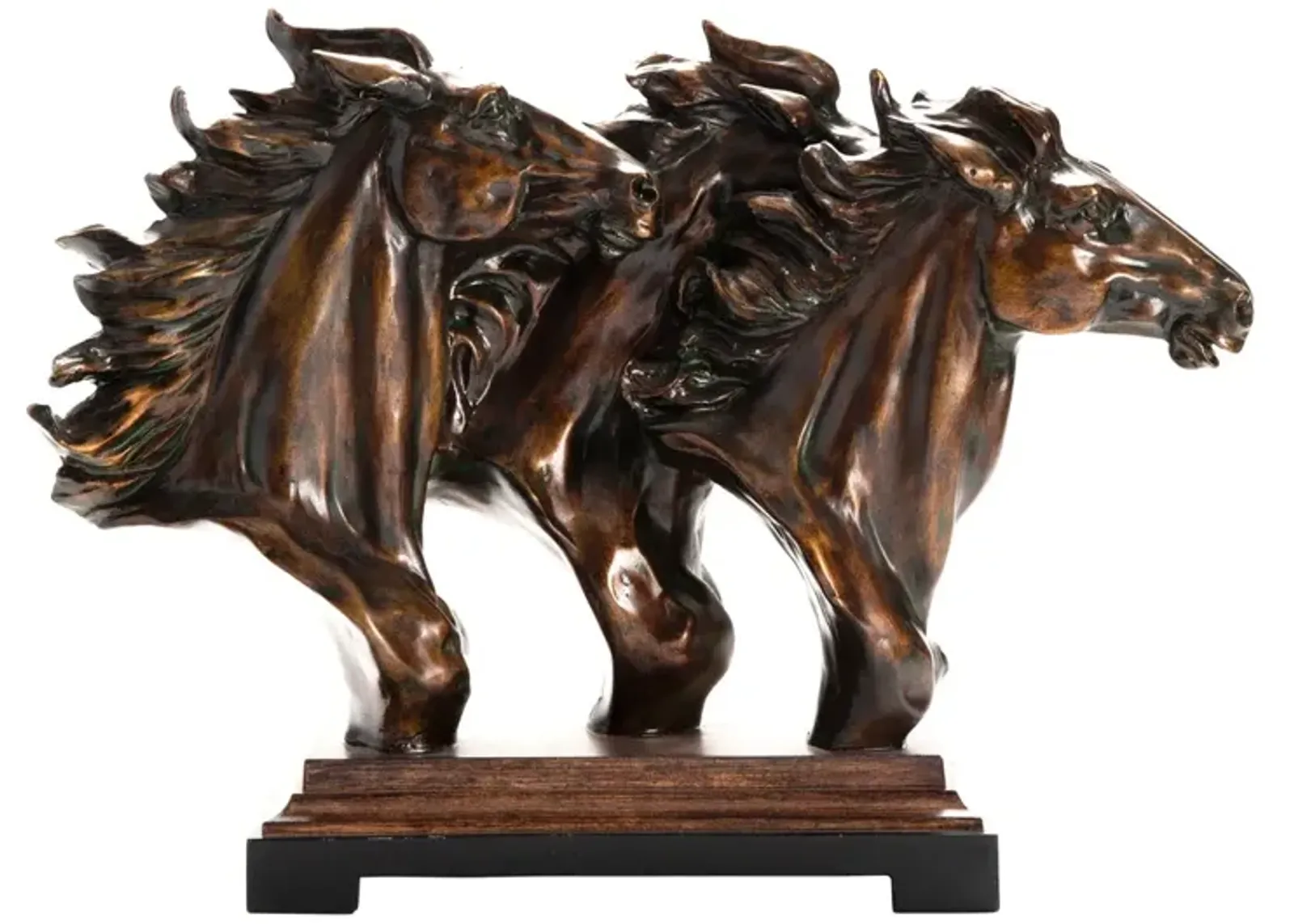 Running Free Horse Statue 23"W x 17.5"H