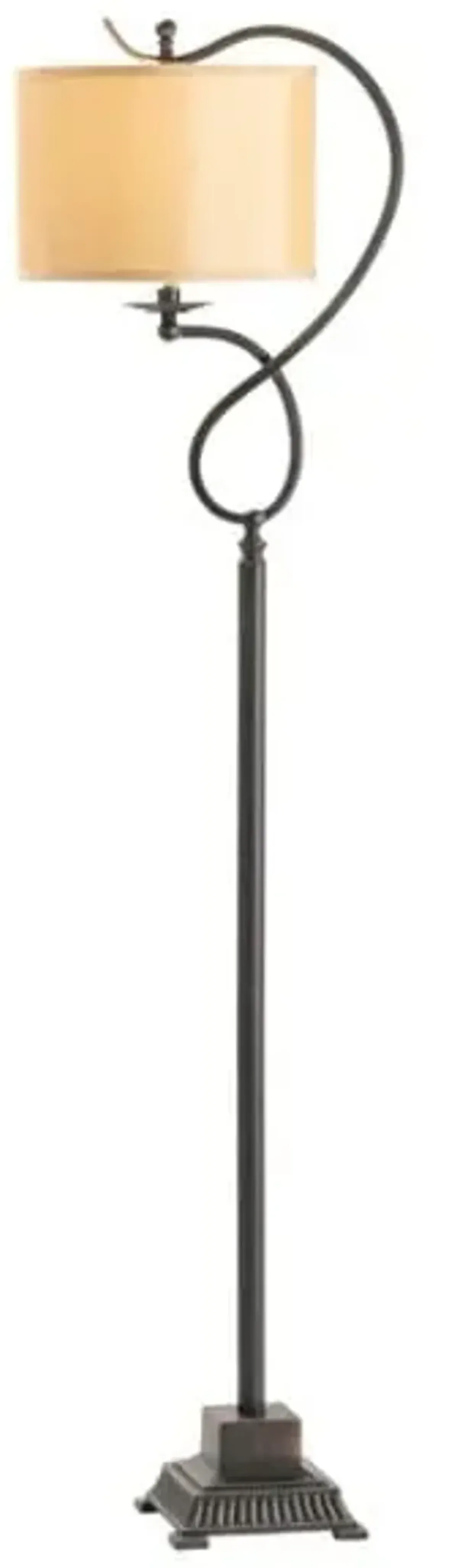 Bronze Twist Floor Lamp 61"H