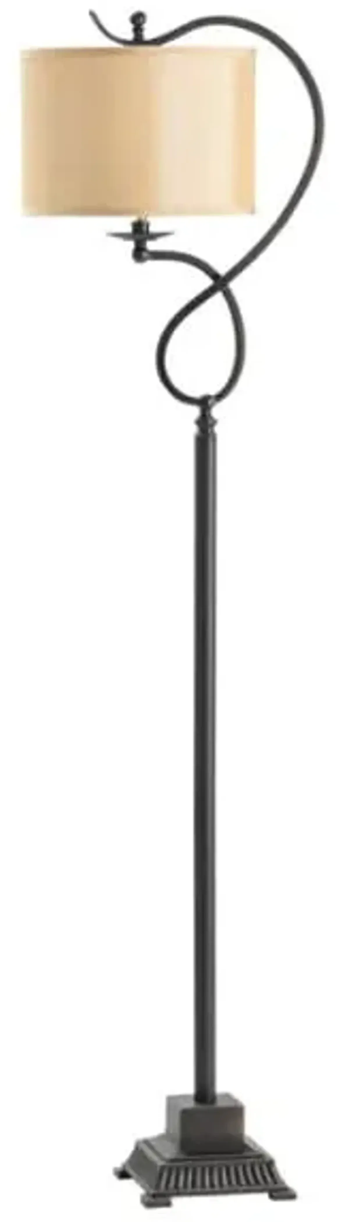 Bronze Twist Floor Lamp 61"H