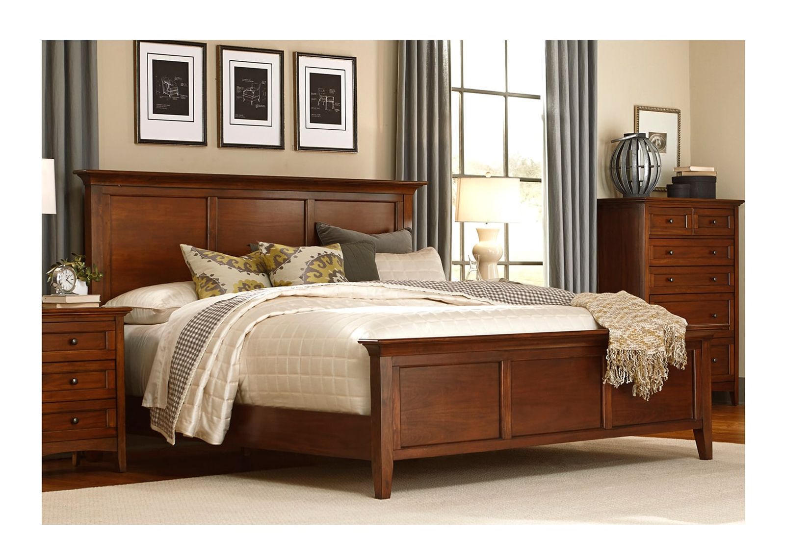 Simplicity King Panel Bed