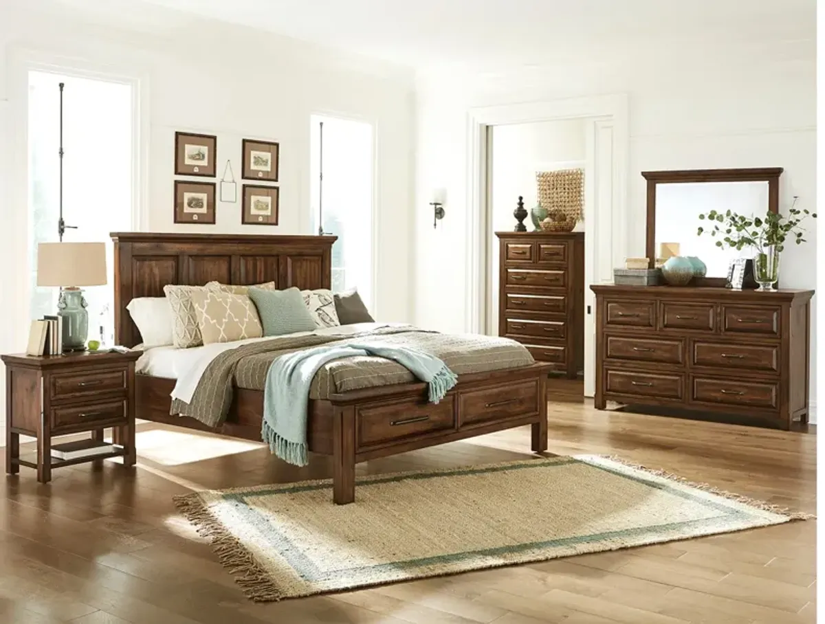 Hillcrest King Panel Storage Bed