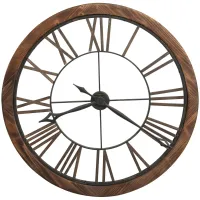 Howard Miller Metal and Wood Wall Clock 32" Round