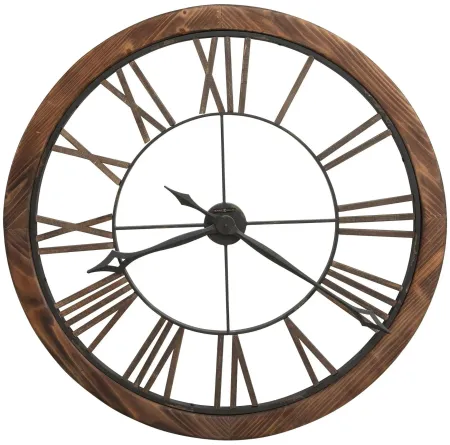 Howard Miller Metal and Wood Wall Clock 32" Round