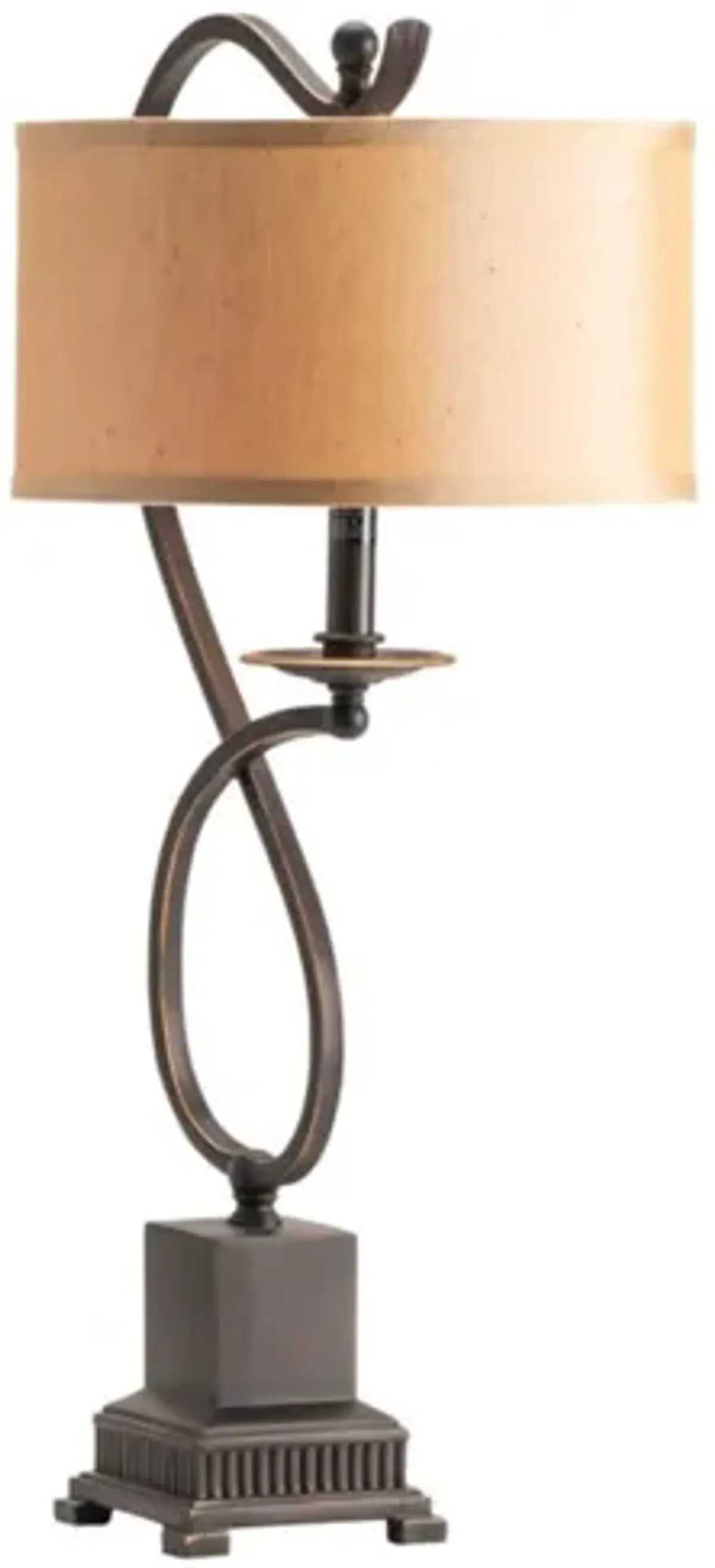 Bronze Twist Table Lamp 27"H