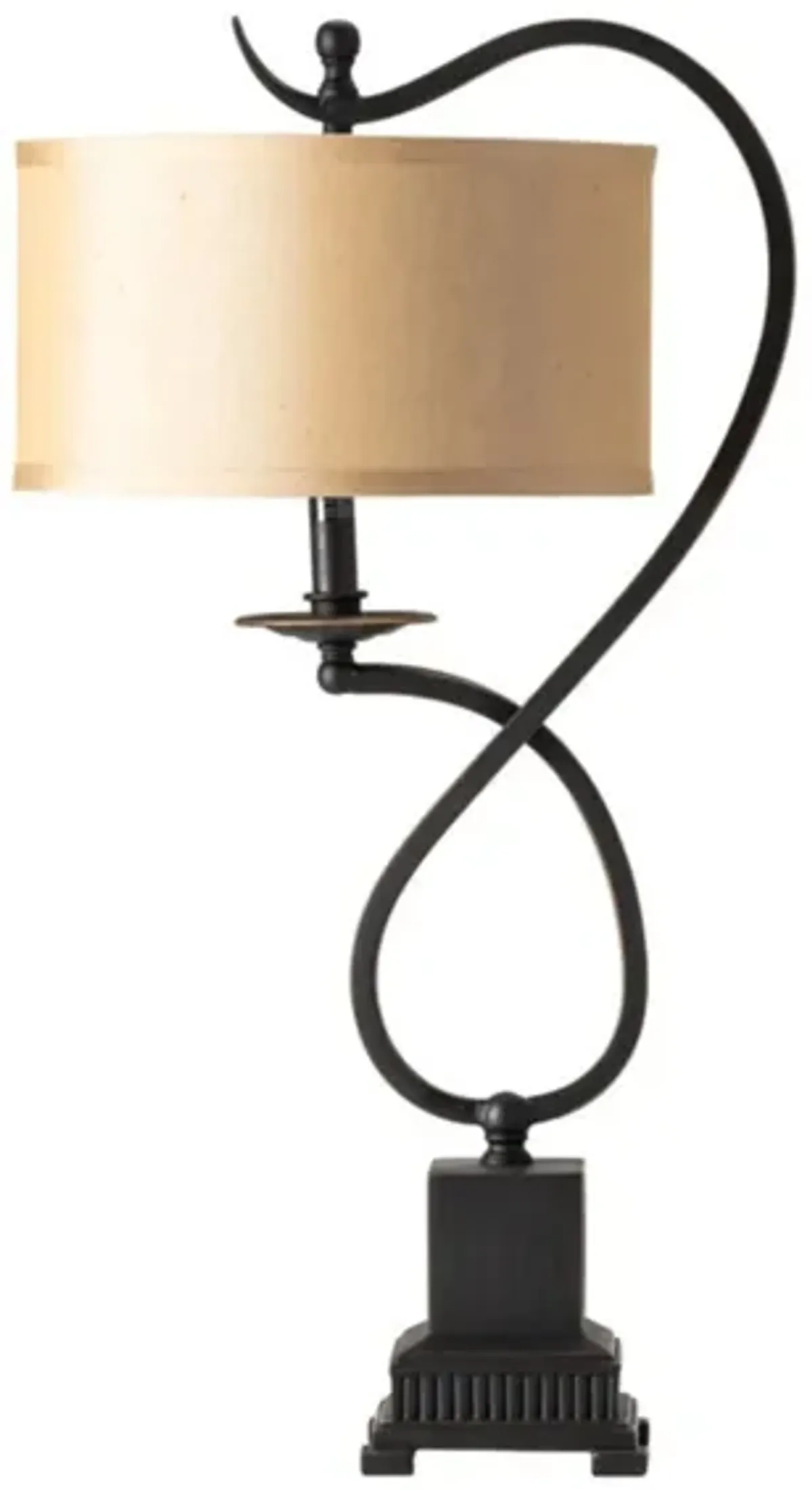 Bronze Twist Table Lamp 27"H