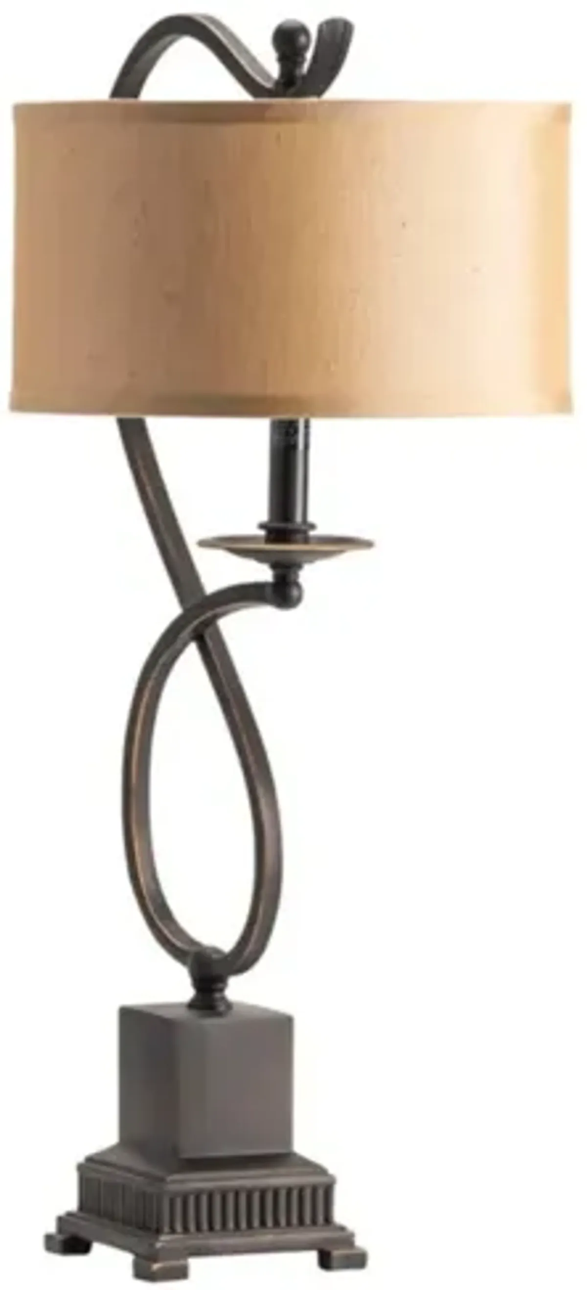 Bronze Twist Table Lamp 27"H