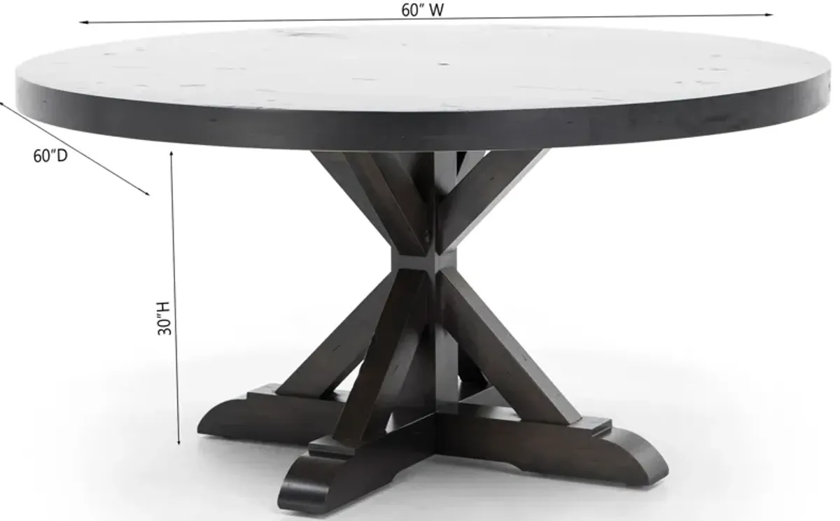 Canadel Loft 60" Round Dining Table