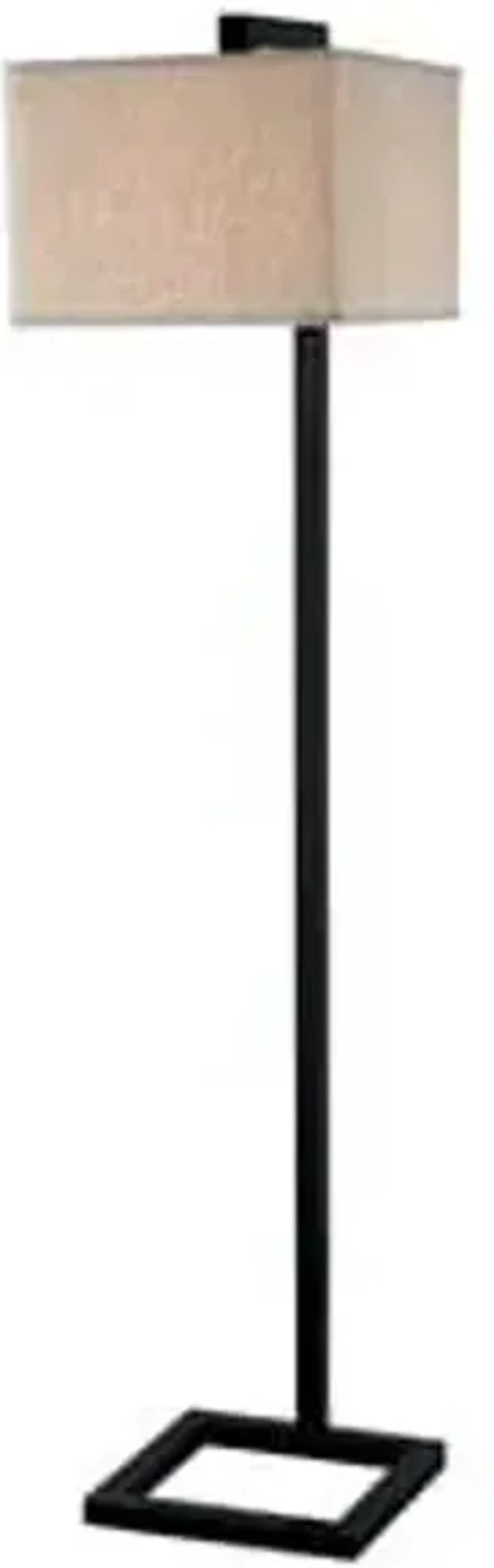 Bronze Square Floor Lamp 64"H