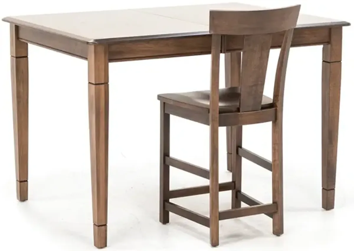 Anniversary II 54-72" Counter Height Table in Walnut