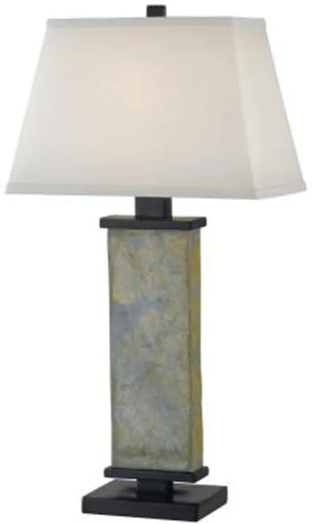 Slate Column Table Lamp 29"H
