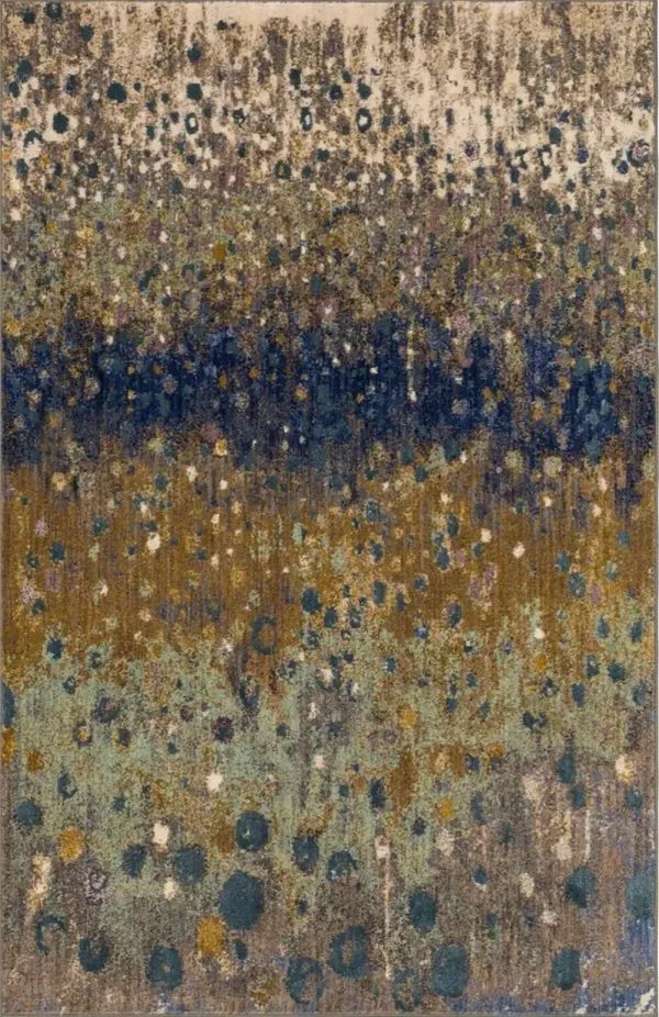 Enigma Blue/Green Area Rug 8'W x 11'L