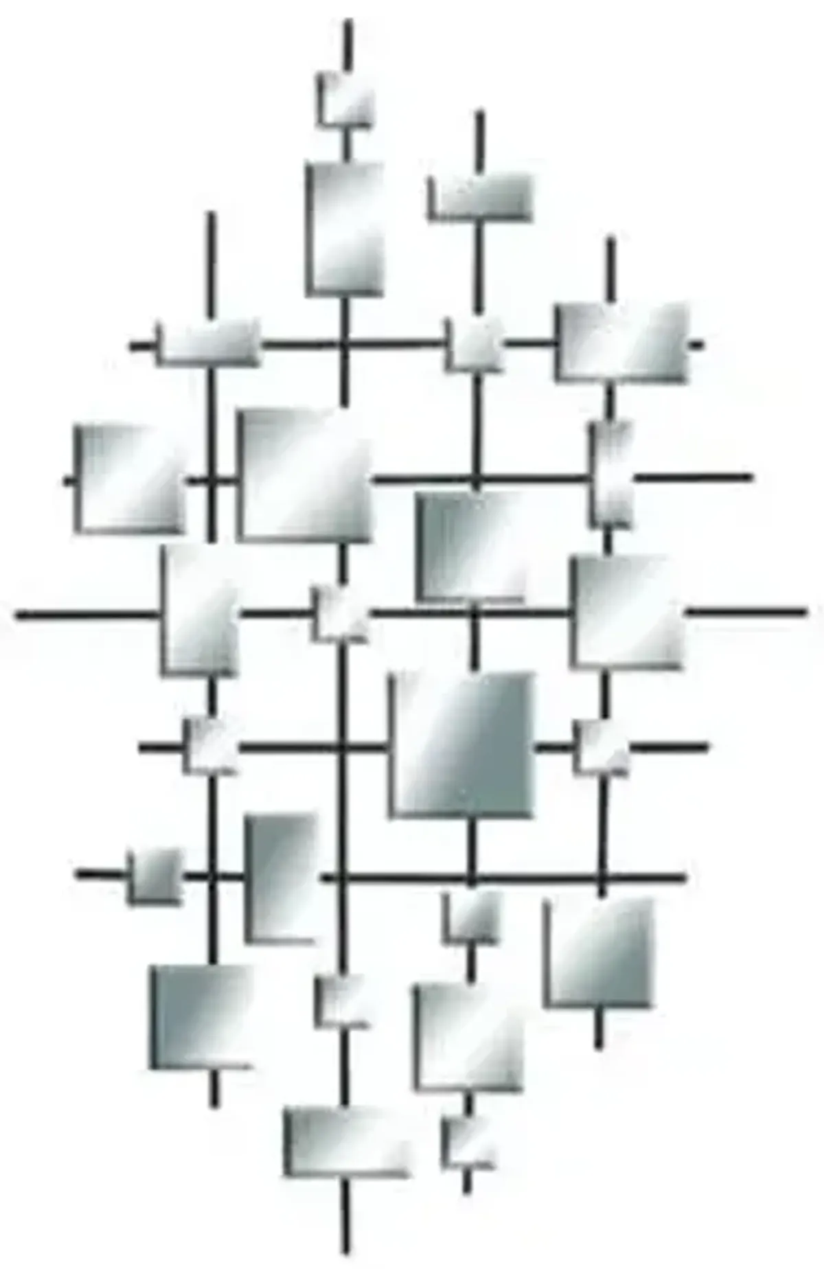 Grid Mirror 28"W x 44"H