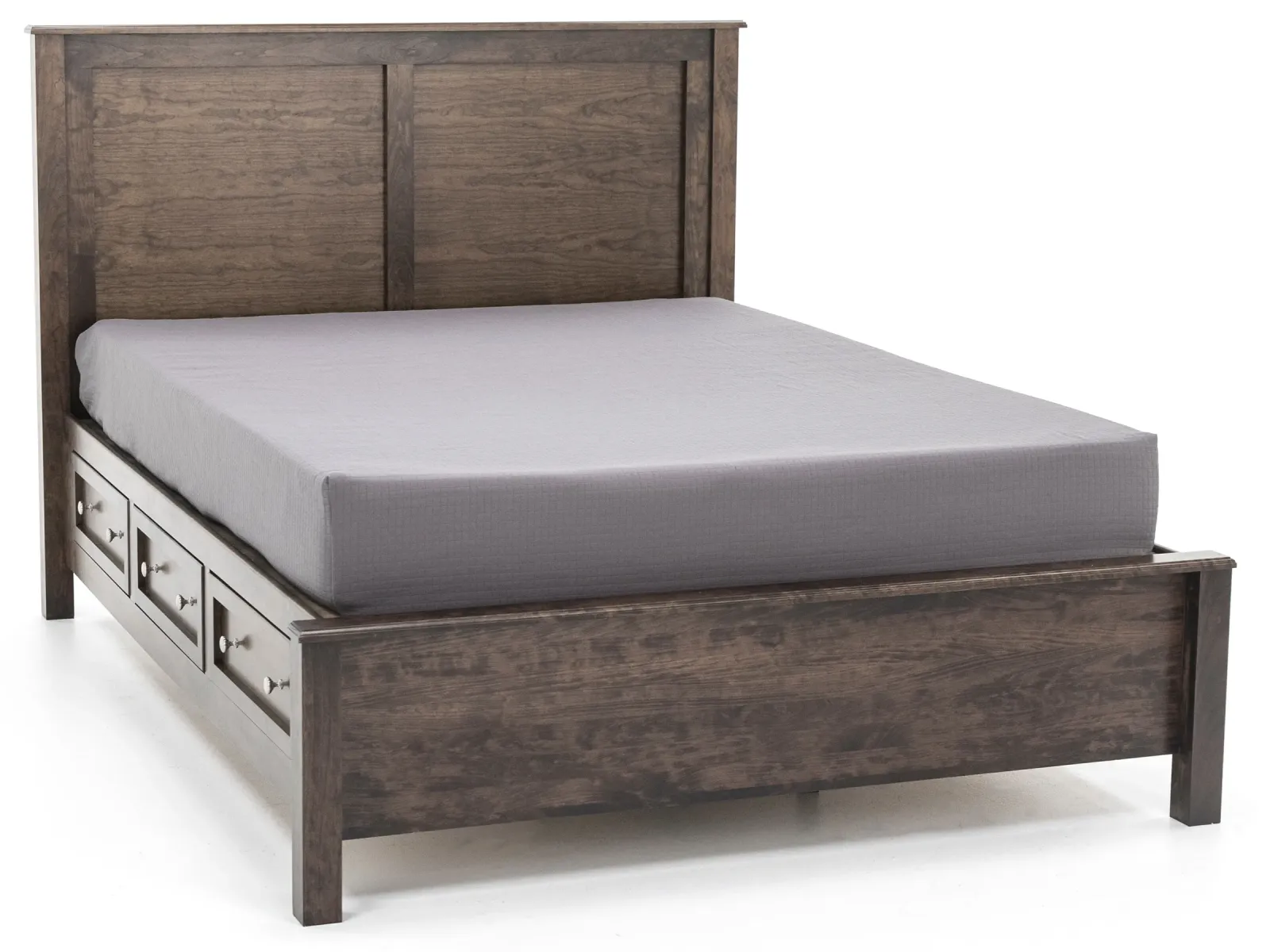 Witmer Taylor J Grey Queen Storage Bed with 52" Headboard