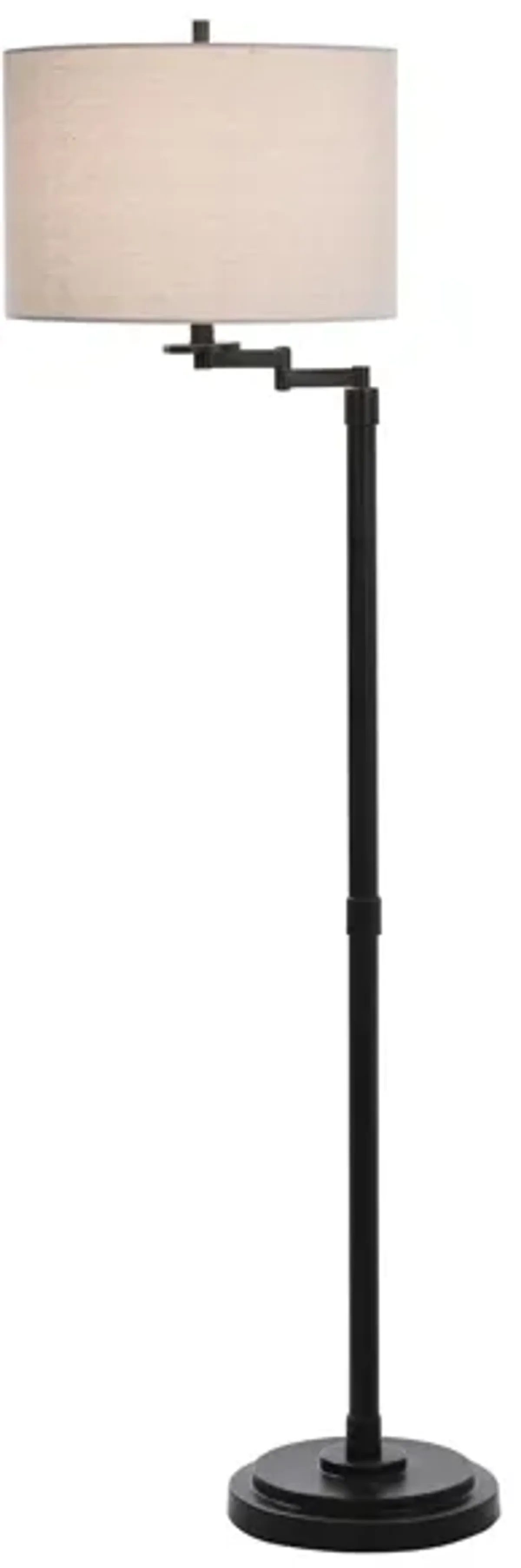 Bronze Swing Arm Floor Lamp 61"H