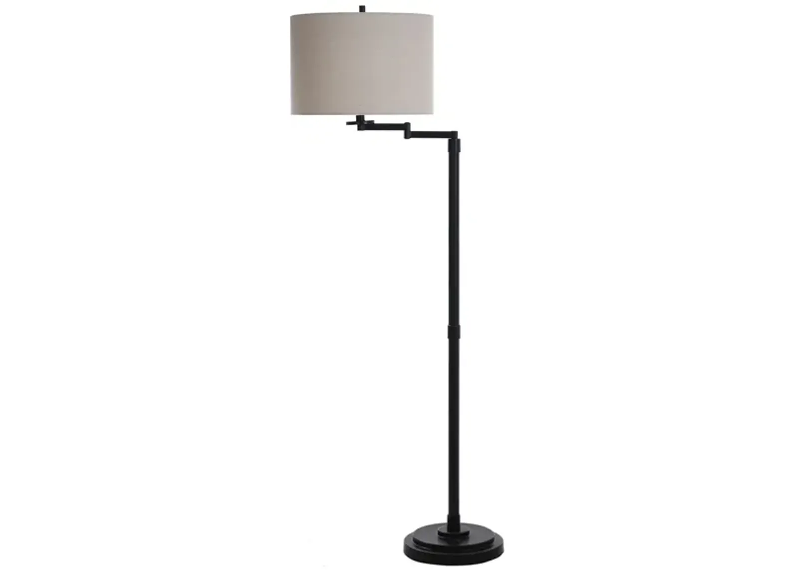 Bronze Swing Arm Floor Lamp 61"H