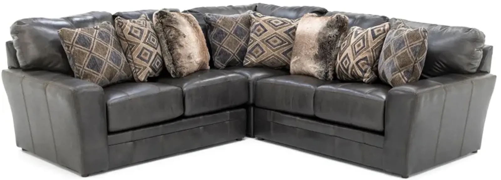 Camden 3-Pc. Leather Sectional 