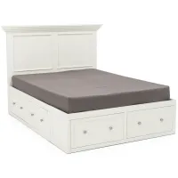 Direct Designs® Spencer White King Storage Bed
