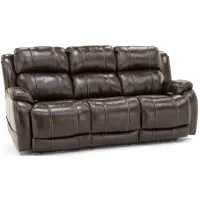 Milan Leather Fully Loaded Reclining Sofa