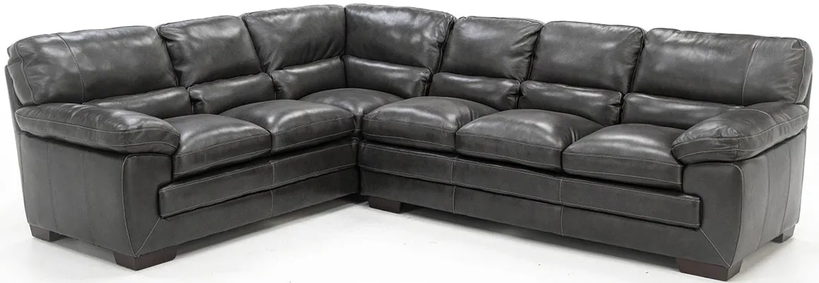 Midos 2-Pc. Leather Sectional with Left Corner Sofa