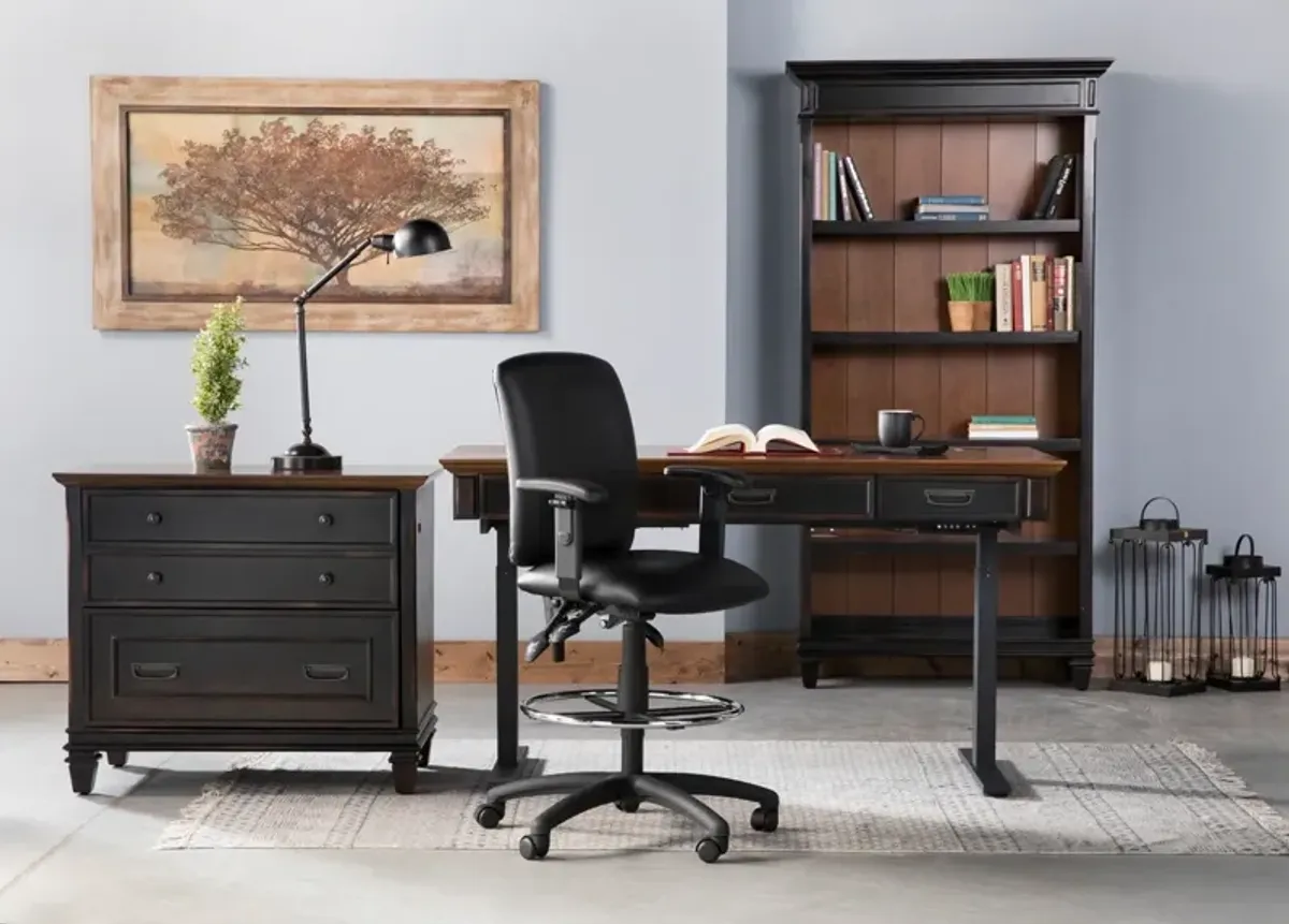 Estate Black Electric Sit and Stand Desk