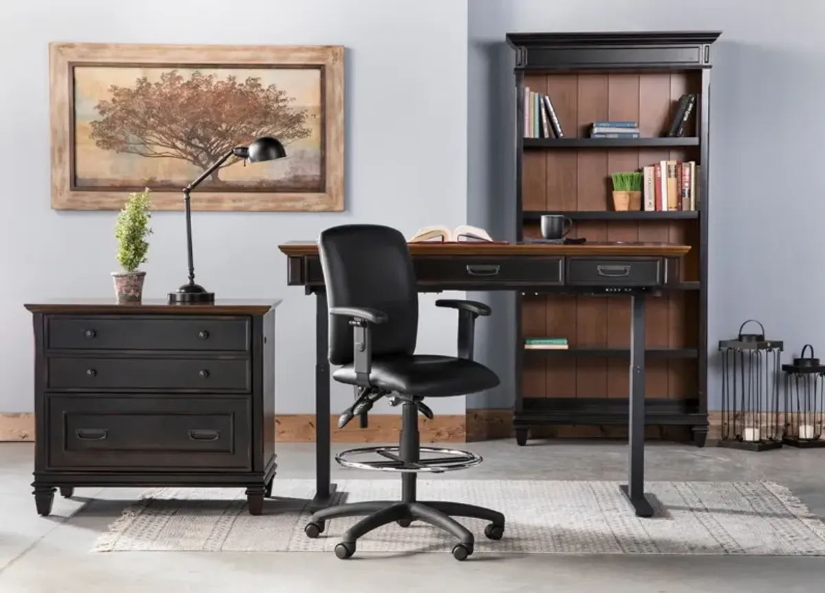 Estate Black Electric Sit and Stand Desk