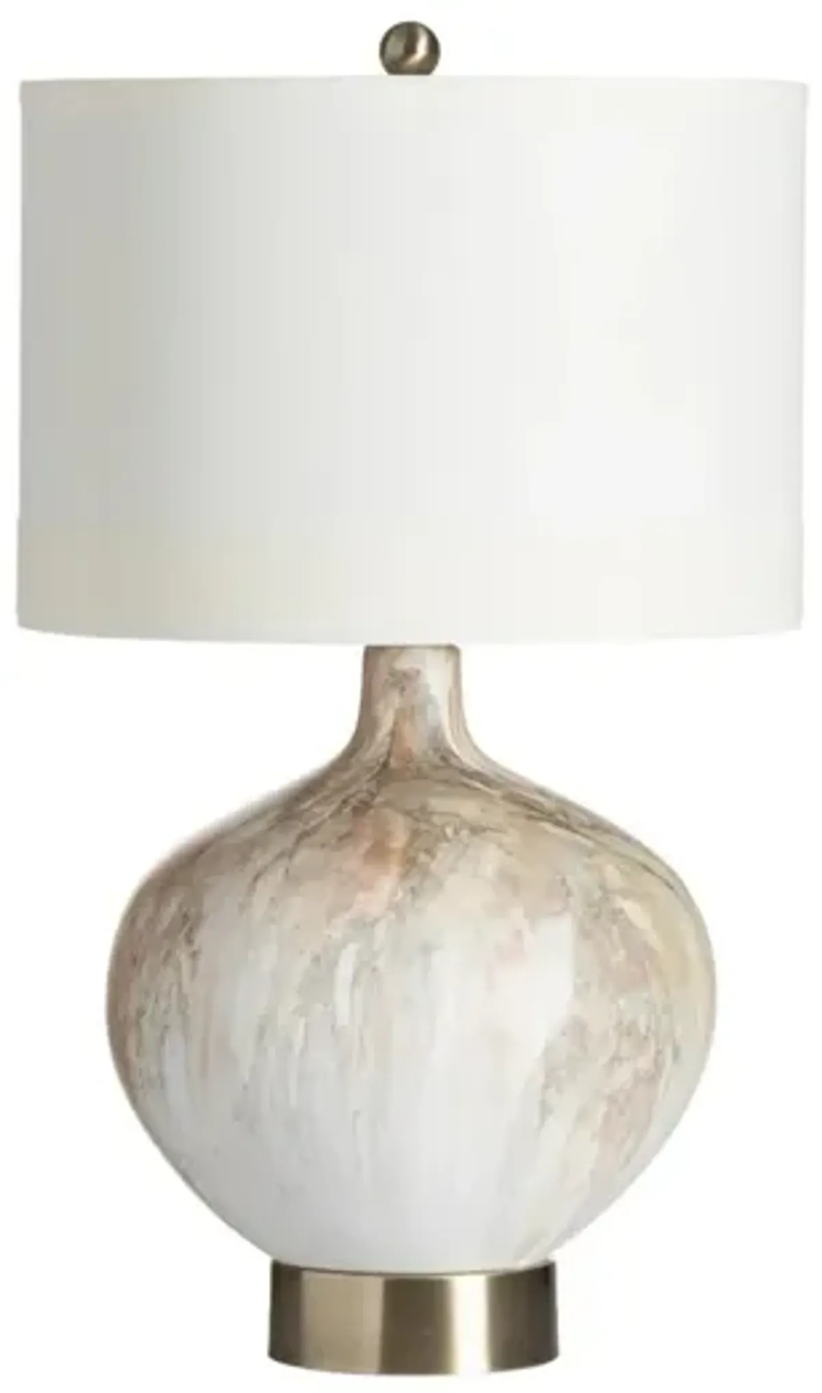 Pastel Swirl Ceramic Table Lamp 27.5"H