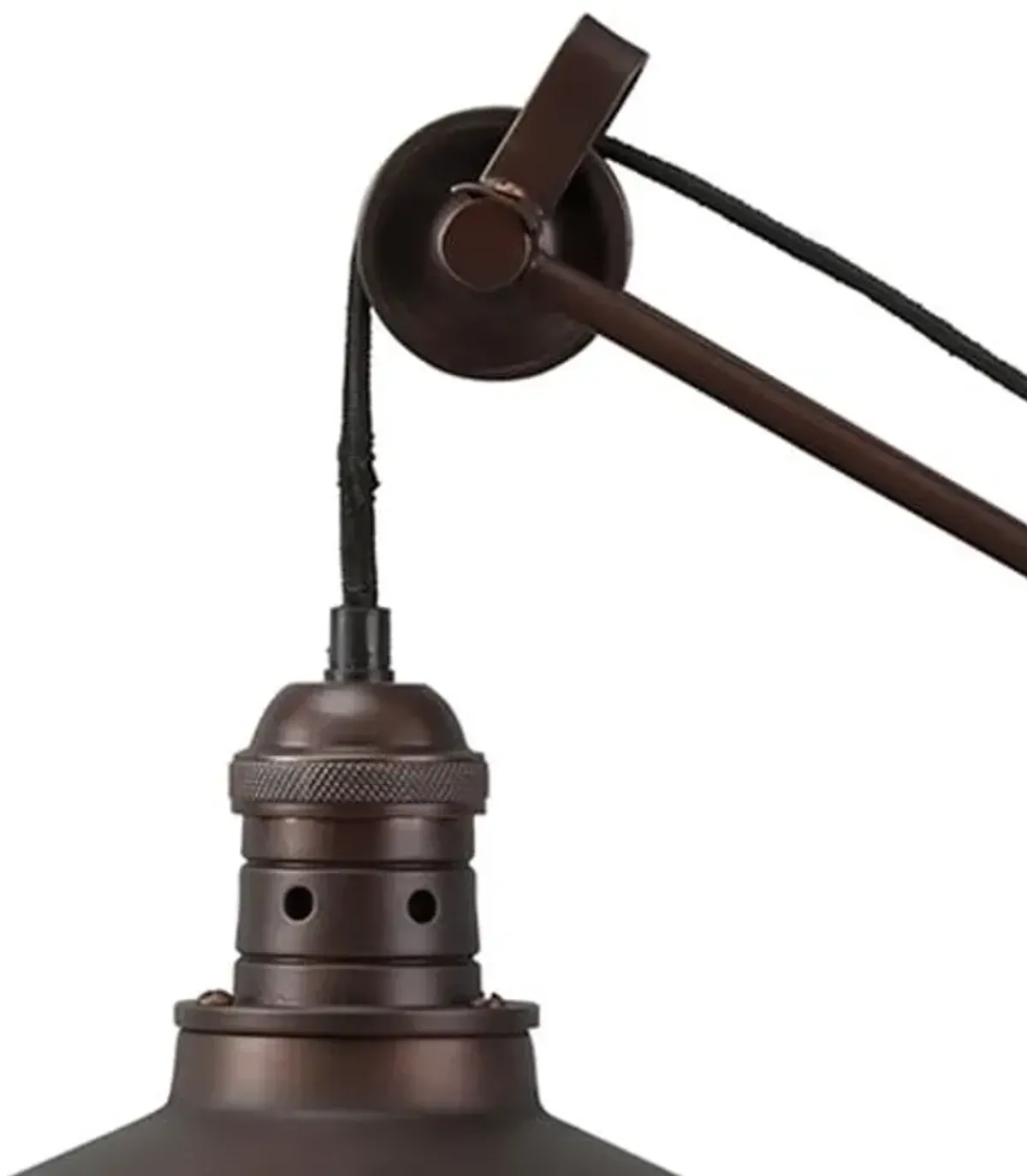 Bronze Metal Urban Pulley Desk Lamp 29.5"H