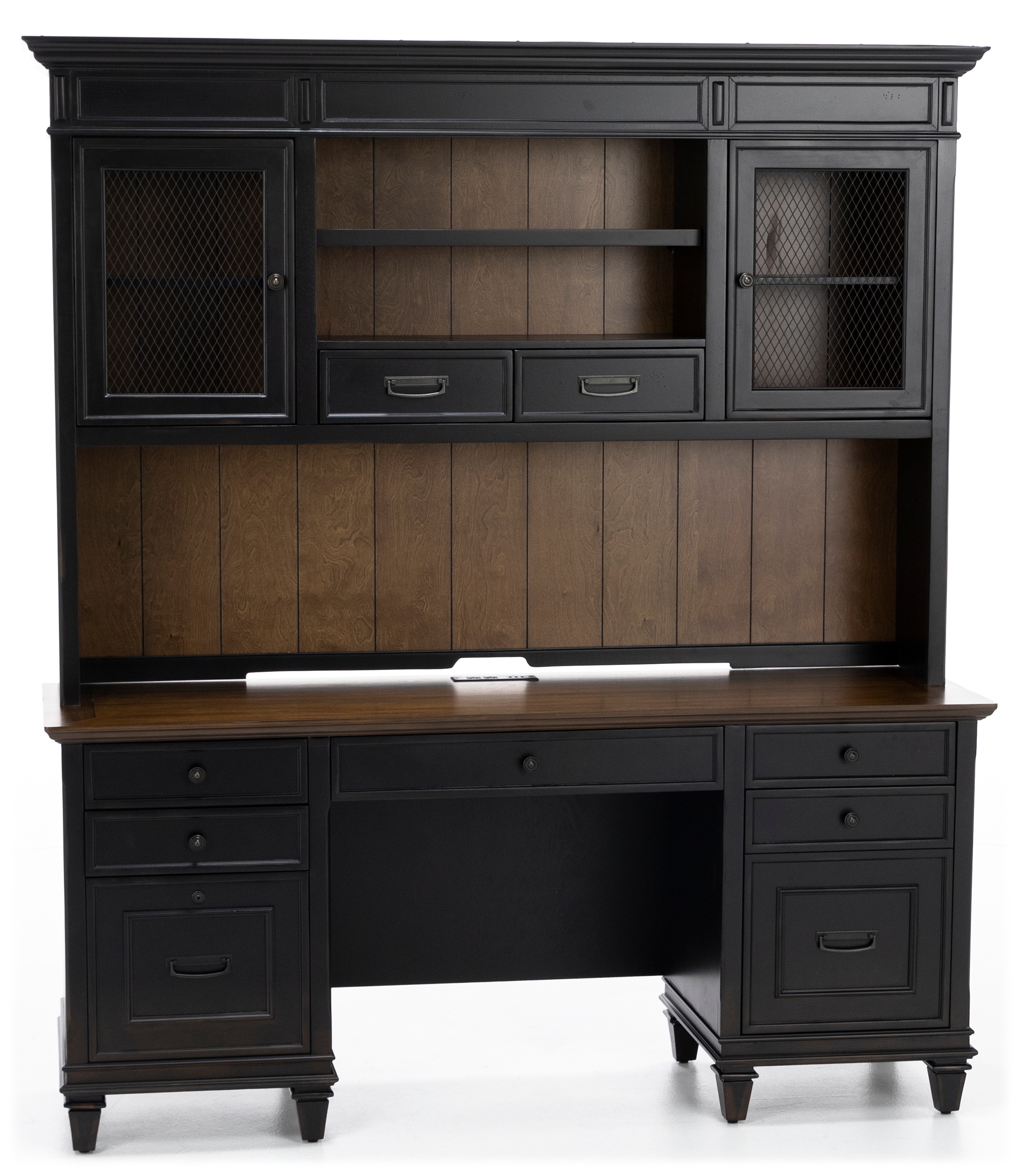 Hartford Black Credenza and Hutch