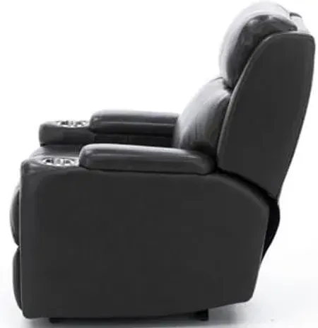 Direct Designs® Bishop Leather Fully Loaded Recliner with Massage